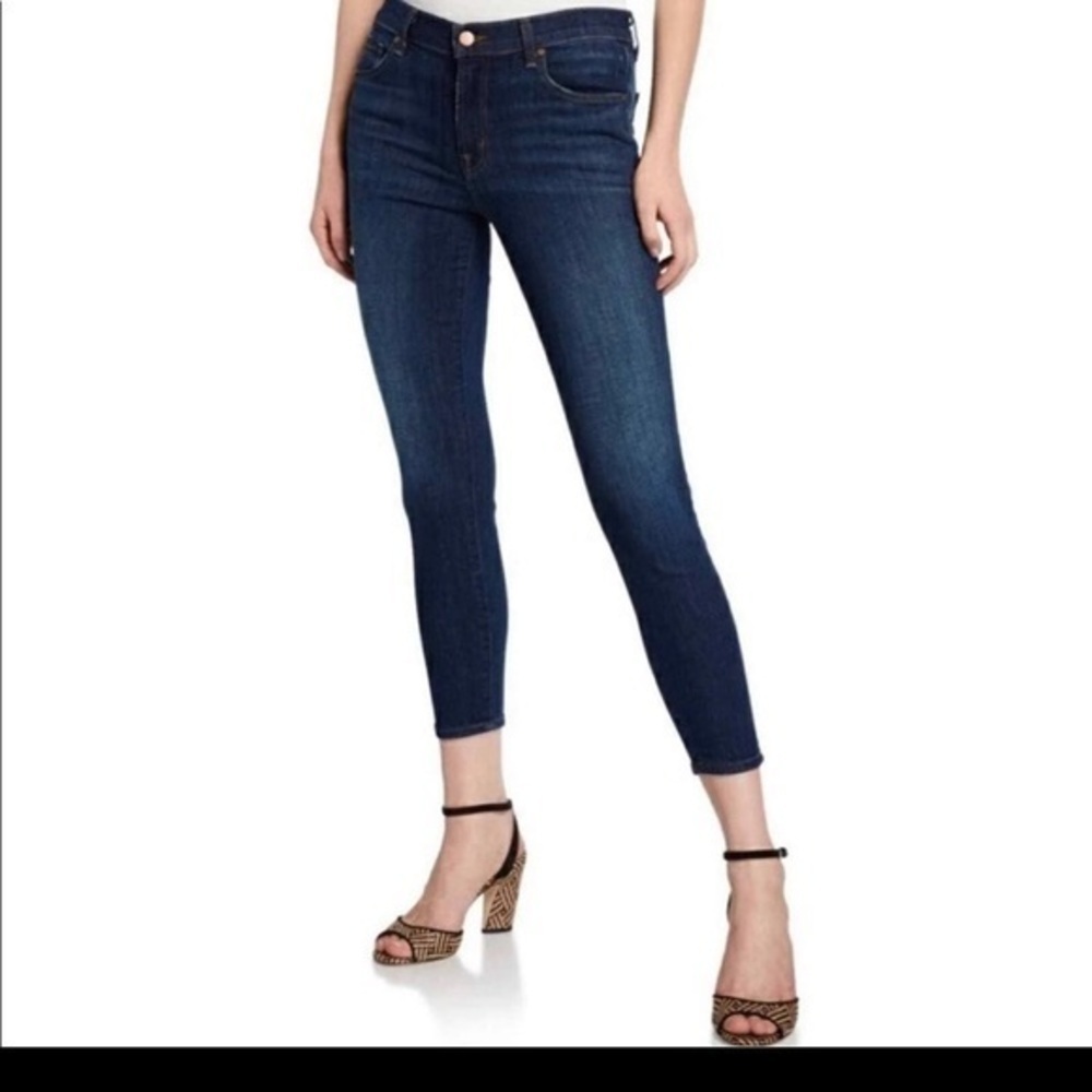 J.Brand Pure Capri jeans in dark indigo wash